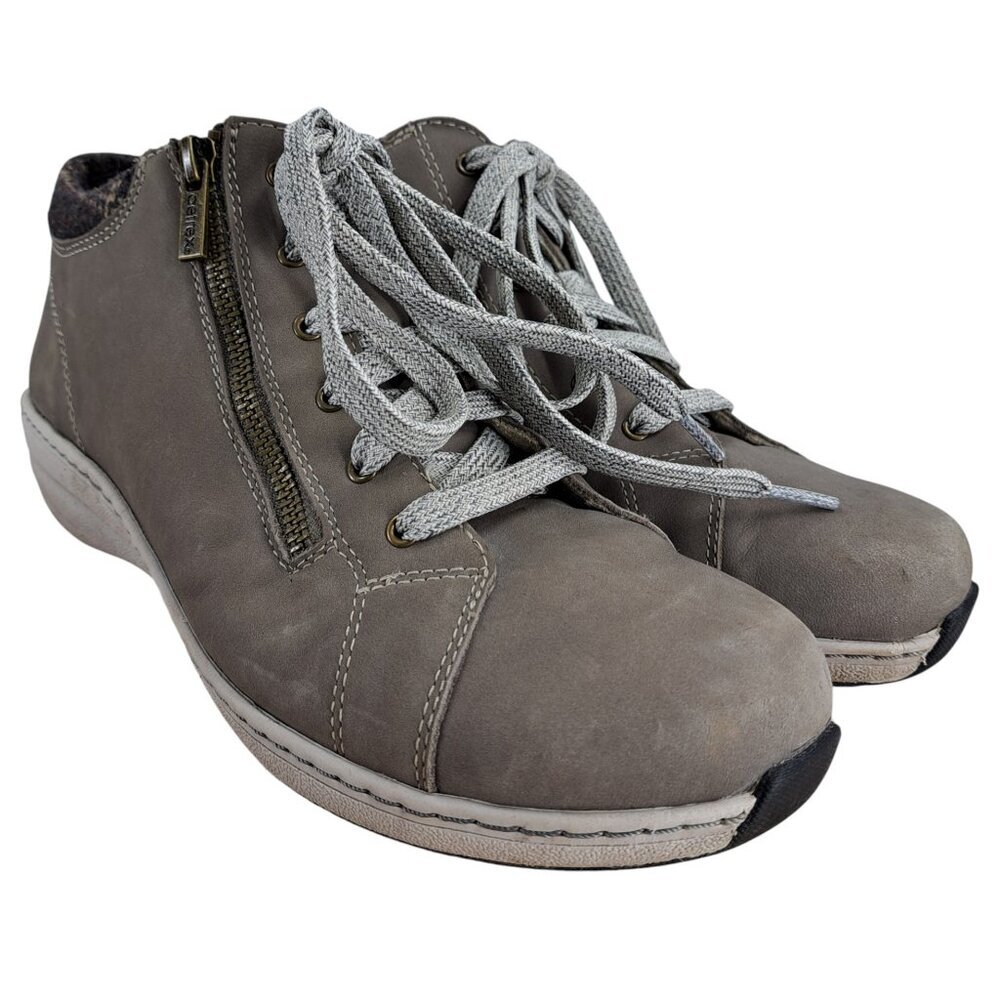 Aetrex Cammie Lace Up Zipper Comfort Shoes Boots Sneakers Size 42 US 10.5-11